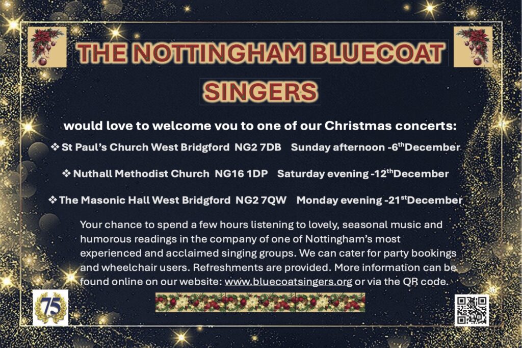 The Nottingham Bluecoat Singers Christmas Concerts